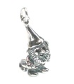 Garden Gnome charm i sterling silver .925 x 1 Nomes and Gnomes Charms