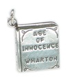 Livre Age Of Innocence par Wharton breloque en argent sterling .925 x 1 livres