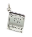 Moby Dick book by Herman Melville sterling silver charm .925 x 1 books