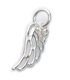 Angel Wing small sterling silver charm .925 x 1 Angels Wings charms
