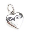 Big Sis charm i charmigt hjärta i sterling silver .925 x 1 Love Sisters