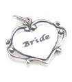 Bride sterling silver charm .925 x 1 Wedding and Marriage charms