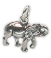 Charm éléphant en argent sterling .925 x 1 breloques éléphants