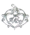 Ciondolo charm in argento sterling 15 Anos .925 x 1 compleanno quindici anni