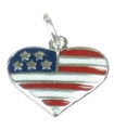 USA charm i sterling silver .925 x 1 USA -charm