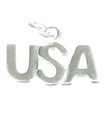 Breloque en argent sterling des États-Unis .925 x 1 Breloques des États-Unis d'Amérique