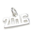 2016 Year sterling silver charm .925 x 1 Years Birthday Anniversary