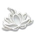 Lotus Flower sterling silver charm .925 x 1 purity spiritual flowers