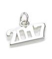 2017 års sterling silver charm .925 x 1 årsdag födelsedag charm