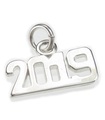 Charm in argento sterling anno 2019 .925 x 1 anniversario compleanno charms