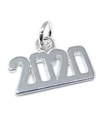 2020 års charm i sterlingsilver .925 x 1 OS -födelsedagsberlocker