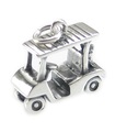 Charm de plata esterlina para carrito de golf .925 x 1 Charms de transporte de golf