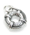 KLEINE reddingsboei sterling zilveren bedel .925 x 1 Preserver charms