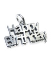 Ciondolo in argento sterling di buon compleanno .925 x 1 ciondoli per compleanni