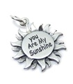 Vous êtes mon soleil charme en argent sterling .925 x 1 Happy charms