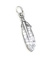 Feather TINY charm i sterling silver .925 x 1 TINY Feathers berlocker