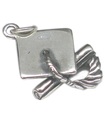 Mortarboard und Scroll Sterling Silber Charm .925 x 1 Graduation Charms