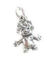 Troll SMÅ 2D charm i sterling silver .925 x 1 Varelse Trolls berlocker