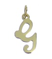 Initial G Letter 9ct gult guld charm .375 x1 Letters Initial charms