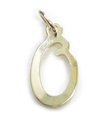 Initial O Letter 9ct gult guld charm .375 x1 Letters Initial charms