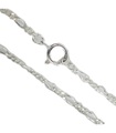 Collier chaîne en argent sterling Figaro de 16 pouces .925 x1 chaînes colliers