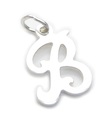 Bokstav B Initial charm i sterling silver .925 x1 Bokstäver Initial charm