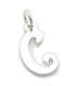Letter C Initial sterling silver charm .925 x1 Letters Initials charms