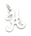 Bokstav H Initial charm i sterling silver .925 x1 Bokstäver Initial charm