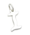 Letter I Initial charm i sterling silver .925 x1 Letters Initial charm