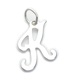 Letter K Initial sterling silver charm .925 x1 Letters Initials charms