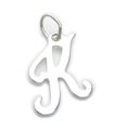 Letter K Initial charm i sterling silver .925 x1 Letters Initial charm