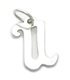 Letter U Initial sterling silver charm .925 x1 Letters Initials charms