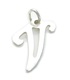 Letter V Initial sterling silver charm .925 x1 Letters Initials charms