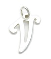 Lettera V iniziale charm in argento sterling .925 x1 lettere iniziali charms