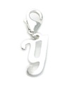 Buchstabe Y Initial Sterling Silber Charm auf 9mm Clip .925 x 1