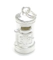 Charm Pillarbox in argento sterling .925 x 1 portalettere charms Pillar box