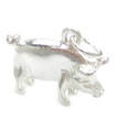 Pig i sterlingsilver .925 x 1 Pigs Boars Såar lantbrukets charm