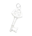 21st Birthday Key charm i sterling silver .925x1 Födelsedagar 21 Keys charms