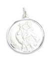 20mm hängande Saint Christopher bara sterling silver. 925 x 1 Traveling