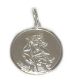 30 mm hängande Saint Christopher sterling silver endast. 925 x 1 Traveling