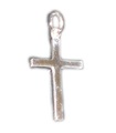 Pendentif petite croix unie en argent sterling .925 x 1 Saintes croix