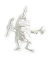 Frosch tanzen Sterling Silber Charm .925 x 1 Dancer Frogs Charms