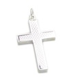 Pendentif Style Croix Moteur Tourné Argent Massif .925 x1 croix