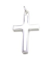 Cruz colgante de plata con borde milgrain .925 x 1 Colgantes Cruces