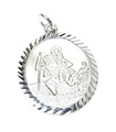 Saint Christopher Oval hänge i sterlingsilver .925 x 1 skydd