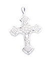 Ciondolo croce in argento sterling decorato .925 x 1 ciondoli croci sante