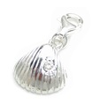 Charm coquillage en argent sterling .925 x 1 Coquillages clip maillons breloques