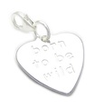 Born To Be Wild hjärta charm i sterling silver .925 x 1 Party Girl charm