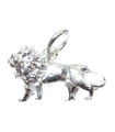 Lejon sterling silver charm .925 x 1 Leo Big Game och Lions berlocker FNC041