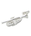 Trumpet sterling silver charm .925 x 1 Band and Music Orchestra charms